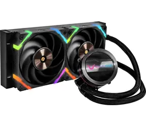 Valkyrie VK-AIODR240B černá / AIO vodní chladič CPU / 2x 120 mm / 29dB / AMD + Intel 