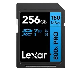 Lexar Professional 800x PRO Memory Card SDXC 256GB / čtení: 120MBps / zápis: 45MBps / UHS-I / V30
