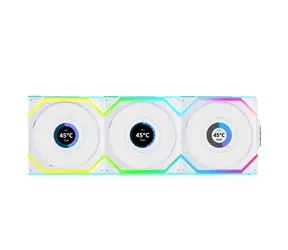 Lian Li UNI FAN SL Wireless LCD 3ks včetně ovladače Bílý / ARGB / Obrácená čepel / 120mm / 1900rpm / 31dBA / 51.4 CFM / 
