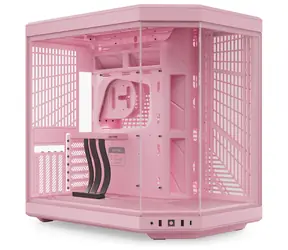 Hyte Y70 růžová / E-ATX / 2x USB-A 3.2 / 1x USB-C 3.2 / bez zdroje / průhledná bočnice / riser kabel