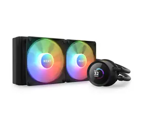 NZXT Kraken RGB 240 černá / 2x 120mm / Fluid Dynamic Bearing / 33.88 dB @ 1800 RPM / 78.86 CFM / AMD + Intel