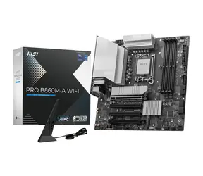 MSI PRO B860M-A WIFI / B860 / LGA 1851 / 4x DDR5 / PCIEx 16 / 5GLAN / Wi-Fi / ATX