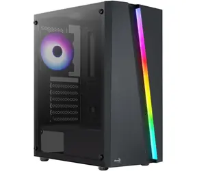 Aerocool Blade V1 černá / ATX / 1x USB-A 3.0 / 2x USB-A 2.0 / 4x 120mm / bez zdroje / průhledná bočnice  