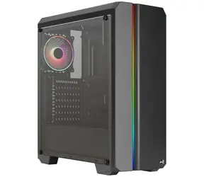 Aerocool Genesis ARGB černá / ATX / 2x USB-A 3.0 / 2x USB-A 2.0 / 1x 120mm / bez zdroje / průhledná bočnice 