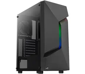 Aerocool Scape-G-BK-v1 černá / ATX / 2x USB-A 3.0 / 1x USB-A 2.0 / 1x 120mm / bez zdroje / průhledná bočnice 