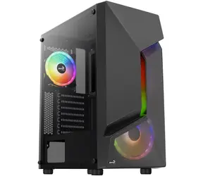 Aerocool Scape-G-BK-v2 FRGB černá / ATX / 2x USB-A 3.0 / 1x USB-A 2.0 / 2x 140mm / 1x 120mm / bez zdroje 