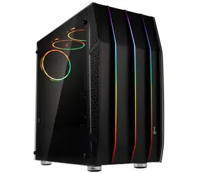 Aerocool Klaw černá / ATX / 2x USB-A 3.0 / 1x USB-A 2.0 / 3x 120mm / bez zdroje / průhledná bočnice 