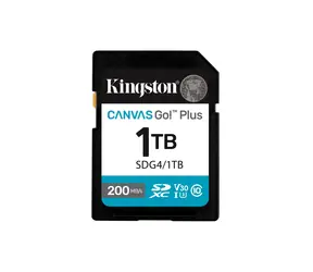 Kingston Canvas Go Plus SDXC 1TB / UHS-I V30 / U3 / Class 10 / čtení: až 200MBs / zápis: až 160 MBs