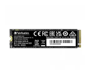 Verbatim Vi560 S3 2TB / M.2 2280 / SATA III / R: 550MBs / W:500MBs