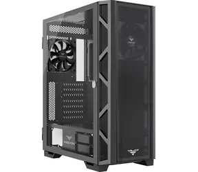 PREYON Nest Meshy černá / ATX / USB-A 3.0 / 2x USB-A 2.0 / 2x 120mm / bez zdroje / průhledná bočnice 