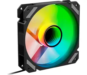 Sharkoon SHARK Mirror RGB PWM REVERSE černá / větráček / 120mm / RGB / 26.8 dBA / 1500 RPM / 99.52 m3h