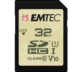 EMTEC Outdoor SD UHS-I U1 V10  32GB / čtení: 90MBs / zápis: 20MBs