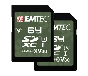 EMTEC Outdoor SD UHS-I U3 V30 64GB / čtení: 100MBs / zápis: 50MBs
