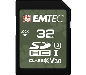 EMTEC Outdoor SD UHS-I U3 V30 32GB / čtení: 100MBs / zápis: 50MBs