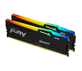 Kingston Fury Beast RGB 64GB (2x 32GB) DDR5 6000MHz / CL36 / DIMM / EXPO / XMP / 1.35V 
