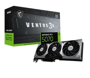 MSI GeForce RTX 5070 12G VENTUS 3X OC / 12GB GDDR7 / PCI-E / 3x DP + HDMI 