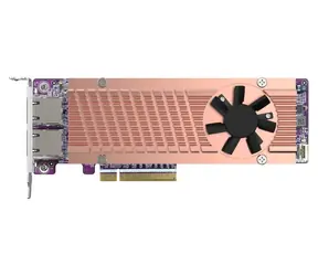 QNAP QM2-2P410G2T / Marvell AQC113C / Konektor: 2 x M.2 2280 PCIe (Gen4 x4) NVMe SSD
