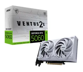 MSI GeForce RTX 5060 8G VENTUS 2X OC WHITE / 2535MHz / 8GB GDDR7 / 128-bit / 1x HDMI + 3x DP / 550W (8)