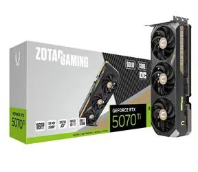 ZOTAC GeForce RTX 5070 Ti Solid Core OC 16GB / 2295 - 2482Mhz / 16GB GDDR7 / 256bit / 1x HDMI + 3x DP / 750W (16)