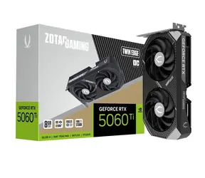ZOTAC GeForce RTX 5060 Ti Twin Edge OC 8GB / 2407 - 2602Mhz / 8GB GDDR7 / 128bit / 1x HDMI + 3x DP / 600W (8)