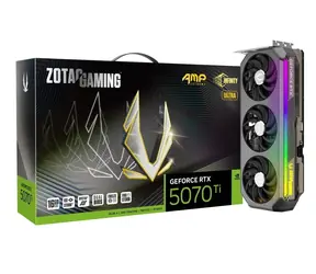 ZOTAC GeForce RTX 5070 Ti AMP Extreme Infinity Ultra 16GB / 2295 - 2572Mhz / 16GB GDDR7 / 256bit / 1x HDMI + 3x DP