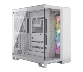 Corsair iCUE 6500X RGB bílá / ATX / 4x USB-A 3.1 / 1x USB-C 3.2 / 3x 120mm / bez zdroje / průhledná bočnice 
