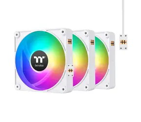 Thermaltake CT140 EX Reverse ARGB 3ks bílá / 140mm / Hydraulic Bearing / 1800 RPM / 94 CFM / 4-Pin PWM