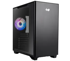 InWin A5 TG černá / E-ATX / 2x USB-A 3.2 / 1x USB-C 3.2 / 1x 120mm / bez zdroje / průhledná bočnice