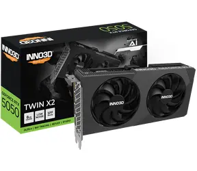 Inno3D GeForce RTX 5050 TWIN X2 8GB / 2572MHz / 8GB GDDR6 / 128-bit / 1x HDMI + 3x DP / 550W (8)