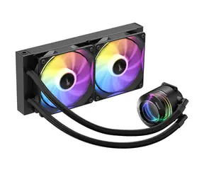 Antec WAK VORTEX LUM 240 ARGB černá / 2x 120mm / 260W TDP / 1800 RPM @ 31 dB / RGB / AMD + Intel