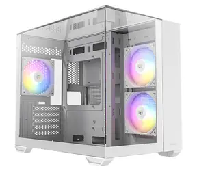 Antec CX600M Trio ARGB bílá / mATX / 1x USB-A 2.0 + 3.0 / 1x USB-C 3.0 / 3x 120mm ARGB / bez zdroje / průhledná bočnice