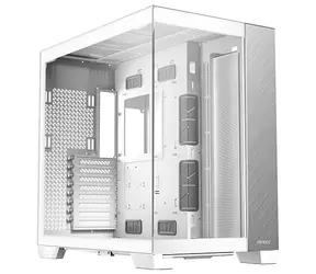 Antec C8 Aluminium bílá / E-ATX / 2x USB-A 3.0 / 1x USB-C / bez zdroje / průhledná bočnice