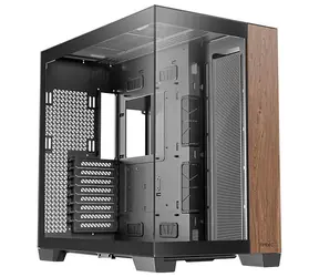 Antec C8 Wood černá / E-ATX / 2x USB-A 3.0 / 1x USB-C / bez zdroje / průhledná bočnice 