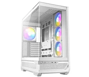 Antec C7 ARGB bílá / E-ATX / 2x USB-A / 1x USB-C / 3x 120mm ARGB + 1x 140mm ARGB / bez zdroje / průhledná bočnice
