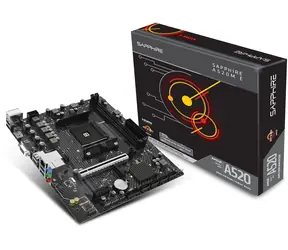 Sapphire A520M-E / A520 / 2x DDR4 / SATA III RAID / USB / GLAN / M.2 / AM4 / mATX