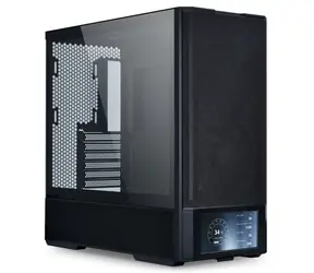 Lian Li LANCOOL 207 Digital Midi-Tower černá / ATX / 2xUSB 3.0 + 1xUSB 3.1 / 6" displej / bez zdroje / průhledná bočnice