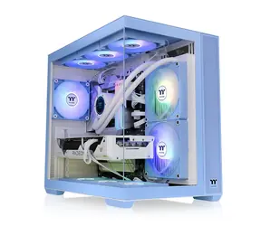 Thermaltake View 380 TG ARGB modrá / ATX / 2x USB-A 3.0 / 1x USB-C / 4x120mm / bez zdroje / průhledná bočnice 