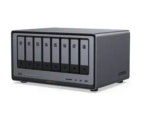UGREEN NASync DXP8800 Plus / RAM 8 GB / 8x SATA / 2x M.2 / 2x USB 2.0 / 2x USB 3.2 / HDMI