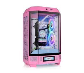 Thermaltake The Tower 300 Bubble Pink / micro ATX / 2x USB-C / 2x USB-A / bez zdroje / průhledná bočnice 