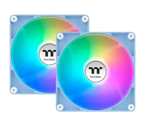 Thermaltake CT120 Reverse ARGB Sync PC Cooling Fan modrá / Hydraulic Bearing / 120mm / 31.2dB @ 2000rpm / 4 pin / 2ks