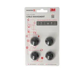SWISSTEN Kabelový managment - Klipy na kabely 4ks