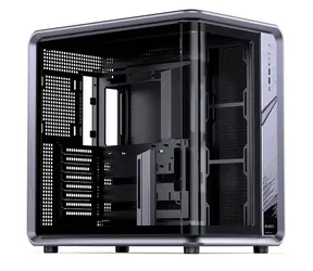 Jonsplus BO400CG šedá / ATX / 2x USB-A 3.0 / 1x USB-C 3.2 / bez zdroje / průhledná bočnice