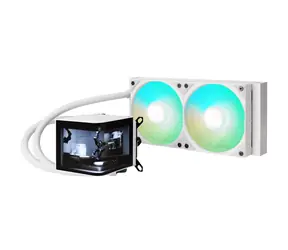 TRYX PANORAMA ARGB 240 bílá / AIO vodní chladič CPU / 2x 120 mm / 27.86dB / AMD + Intel 