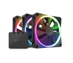 NZXT F120 RGB Triple Pack černá / Ventilátor / 3x 120mm / Fluid Dynamic Bearing / 27.5 dB @ 1800 RPM / 50.18 CFM