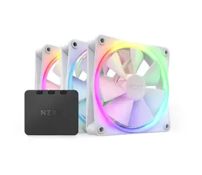 NZXT F120 RGB Triple Pack bílá / Ventilátor / 3x 120mm / Fluid Dynamic Bearing / 27.5 dB @ 1800 RPM / 50.18 CFM