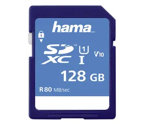 Hama microSDXC 128GB + Adapter / Class 10 / UHS-I / až 80MBs