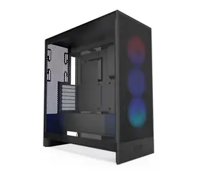 NZXT H7 Flow RGB černá / E-ATX / 2x USB-A 3.2 / 1x USB-C 3.2 / 3x 120mm RGB / bez zdroje / průhledná bočnice
