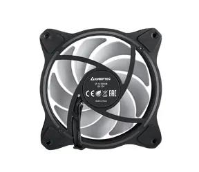 CHIEFTEC ZF-1225RGB černá / Ventilátor / 120mm / Hydraulic Bearing / 26.5 dB @ 1600 RPM / 42.5 CFM / 4-Pin PWM + 3-Pin