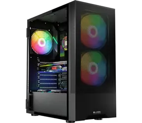Logic Arya ARGB černá / ATX / 1x USB 3.0 / 2x USB 2.0 / bez zdroje / průhledná bočnice