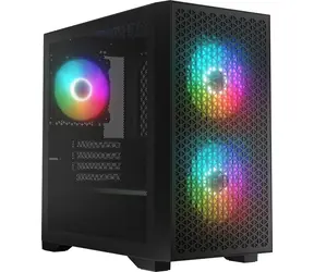 Logic Dart Pro ARGB Mini černá / micro-ATX / 1 x USB 3.2 / 2 x USB 3.2 gen 1 / RGB /  bez zdroje / průhledná bočnice